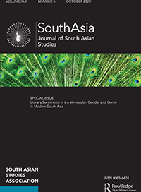 Cover image for South Asia: Journal of South Asian Studies, Volume 43, Issue 5, 2020