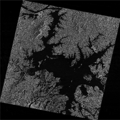 Figure 6. Poyang Lake SAR image of China’s GF-3 satellite after flood.