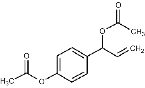Figure 1.  Structure of 1′-acetoxychavicol acetate.