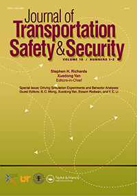Cover image for Journal of Transportation Safety & Security, Volume 10, Issue 1-2, 2018