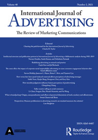 Cover image for International Journal of Advertising, Volume 40, Issue 2, 2021