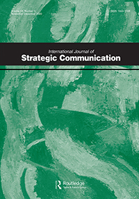 Cover image for International Journal of Strategic Communication, Volume 14, Issue 5, 2020