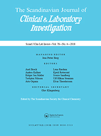 Cover image for Scandinavian Journal of Clinical and Laboratory Investigation, Volume 78, Issue 4, 2018