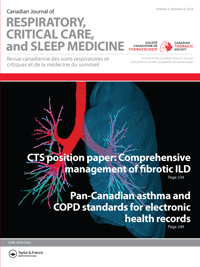 Cover image for Canadian Journal of Respiratory, Critical Care, and Sleep Medicine, Volume 2, Issue 4, 2018