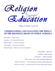 Cover image for Religion & Education, Volume 23, Issue 2, 1996