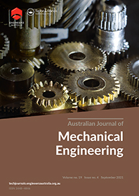 Cover image for Australian Journal of Mechanical Engineering, Volume 19, Issue 4, 2021