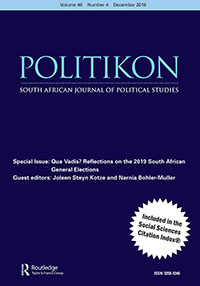 Cover image for Politikon, Volume 46, Issue 4, 2019