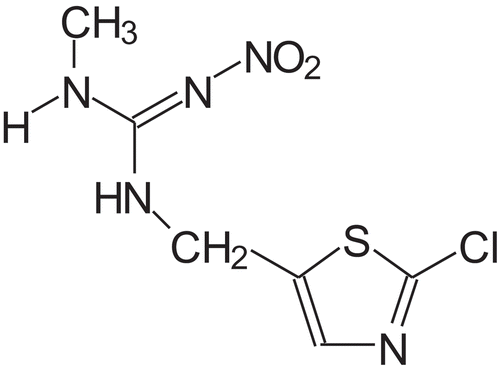 Figure 1. Structure of clothianidin.