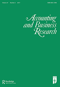 Cover image for Accounting and Business Research, Volume 47, Issue 2, 2017
