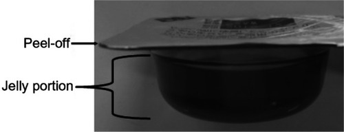 Figure 1 Oral jelly formulation: single-serving type.