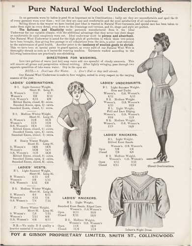 Figure 1. Foy & Gibson, Winter Catalogue 38 (1910): 69. Foy & Gibson Catalogues, University of Melbourne Archives.