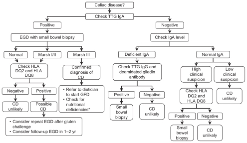 Figure 1 Algorithm for the diagnosis of celiac disease.