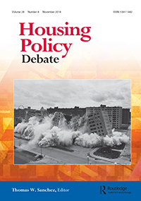 Cover image for Housing Policy Debate, Volume 28, Issue 6, 2018