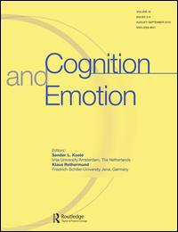Cover image for Cognition and Emotion, Volume 32, Issue 6, 2018