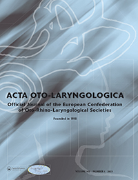Cover image for Acta Oto-Laryngologica, Volume 143, Issue 1, 2023