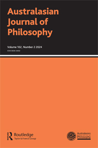Cover image for Australasian Journal of Philosophy, Volume 102, Issue 2, 2024