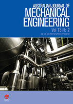 Cover image for Australian Journal of Mechanical Engineering, Volume 13, Issue 2, 2015
