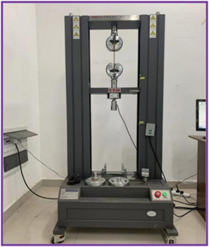 Figure 2. Schematic diagram of the electronic universal testing machine.