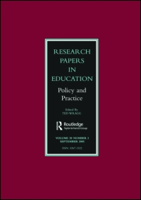 Cover image for Research Papers in Education, Volume 22, Issue 2, 2007