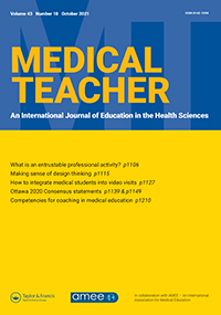 Cover image for Medical Teacher, Volume 43, Issue 10, 2021