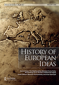 Cover image for History of European Ideas, Volume 43, Issue 2, 2017