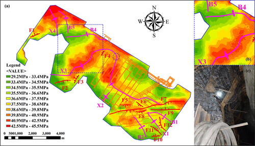 Figure 7. The distribution of MaxHPS in the coal seam.