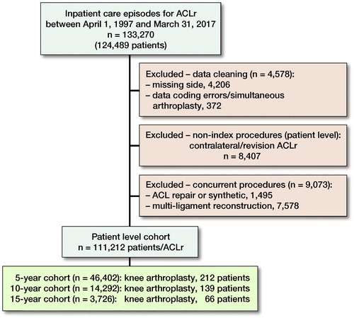 Figure 1. Flow chart illustrating extraction of patient level cohort.