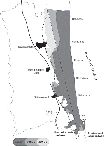 Figure 2. Map of post-disaster Yamamoto.