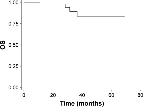 Figure 2 Kaplan–Meier survival curve of OS (enrolled population).