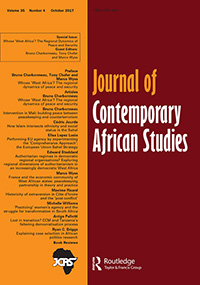 Cover image for Journal of Contemporary African Studies, Volume 35, Issue 4, 2017
