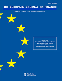 Cover image for The European Journal of Finance, Volume 21, Issue 13-14, 2015