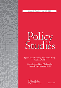 Cover image for Policy Studies, Volume 41, Issue 4, 2020