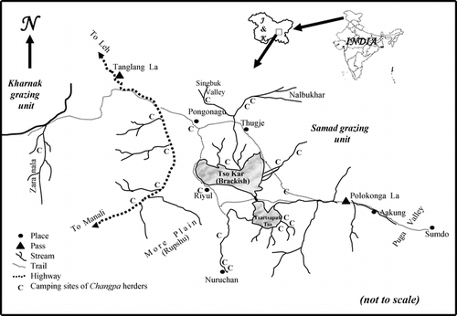 FIGURE 1. A diagrammatic sketch of Tso Kar basin