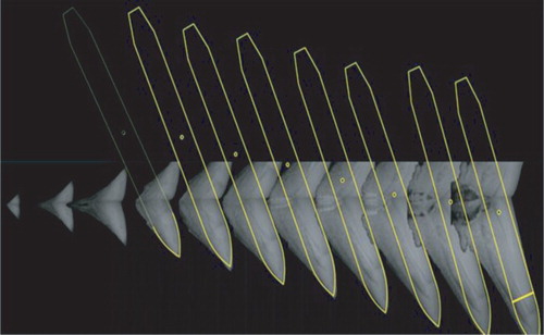 Figure 9. Position determination of the AUV.
