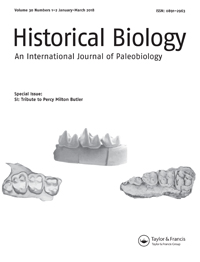 Cover image for Historical Biology, Volume 30, Issue 1-2, 2018