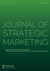 Cover image for Journal of Strategic Marketing, Volume 25, Issue 3, 2017