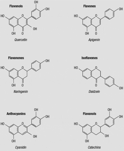 Figure 1. General structures of flavonoids.[Citation2]