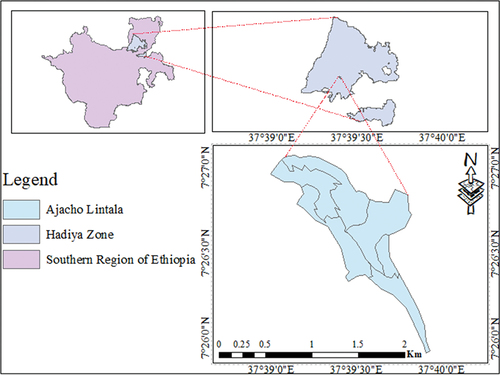 Figure 1. Ajacho Lintala irrigation scheme location map.