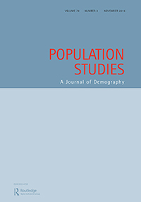 Cover image for Population Studies, Volume 70, Issue 3, 2016