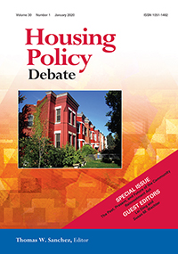 Cover image for Housing Policy Debate, Volume 30, Issue 1, 2020
