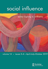 Cover image for Social Influence, Volume 14, Issue 3-4, 2019