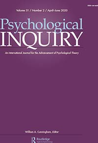 Cover image for Psychological Inquiry, Volume 31, Issue 2, 2020
