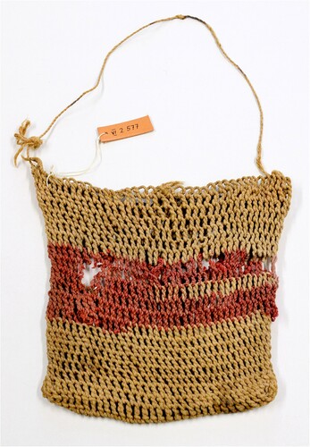 Figure 11. Bag. Described by von Guérard as ‘Netbag woven by an Aborigine from Kangatong, from yarn made and coloured by them’. Number 20 on von Guérard’s ‘List of Australian Objects’. Indent. no. VI 2577. Staatliche Museen zu Berlin. Ethnological Museum.