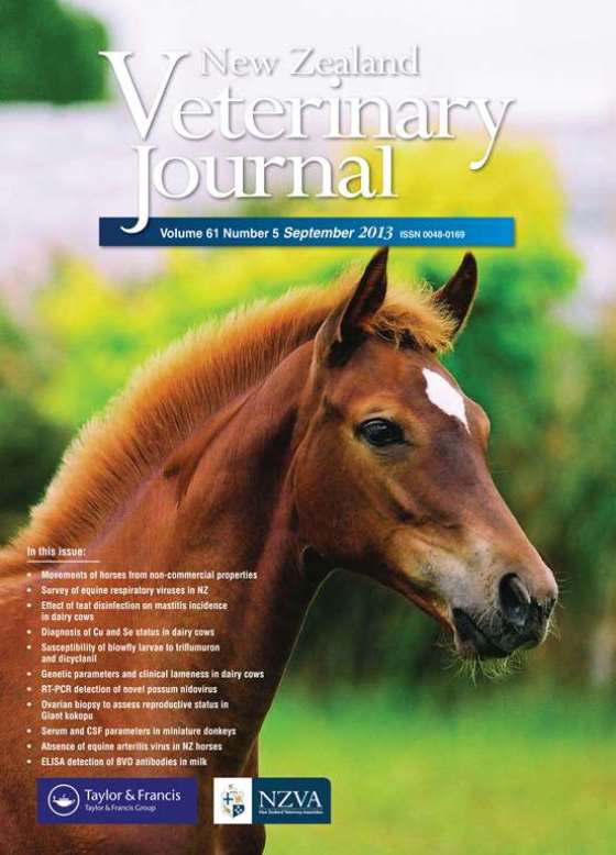 Cover image for New Zealand Veterinary Journal, Volume 61, Issue 5, 2013