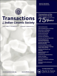 Cover image for Transactions of the Indian Ceramic Society, Volume 79, Issue 2, 2020