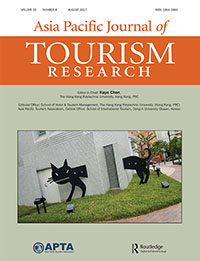Cover image for Asia Pacific Journal of Tourism Research, Volume 22, Issue 8, 2017