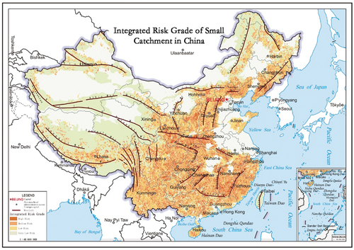 Figure 6. Integrated risks of flash flood identification in China.