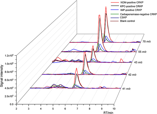 Figure 2 Typical extracted ion chromatogram of the tested samples.