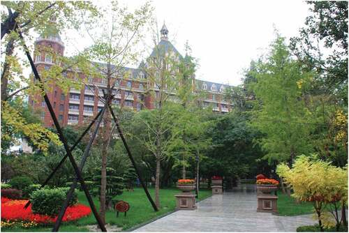 Figure 7. The view of Victoria Park and its surroundings with “more British-looking” design. The building is Ritz-Carlton Hotel, situated on the former site of Gordon Hall. (Source: photographed by author.).