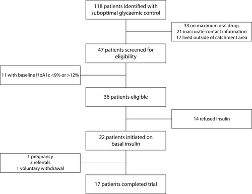 Figure 1: Flow chart showing the participant recruitment and reasons for exclusion during the pilot study.